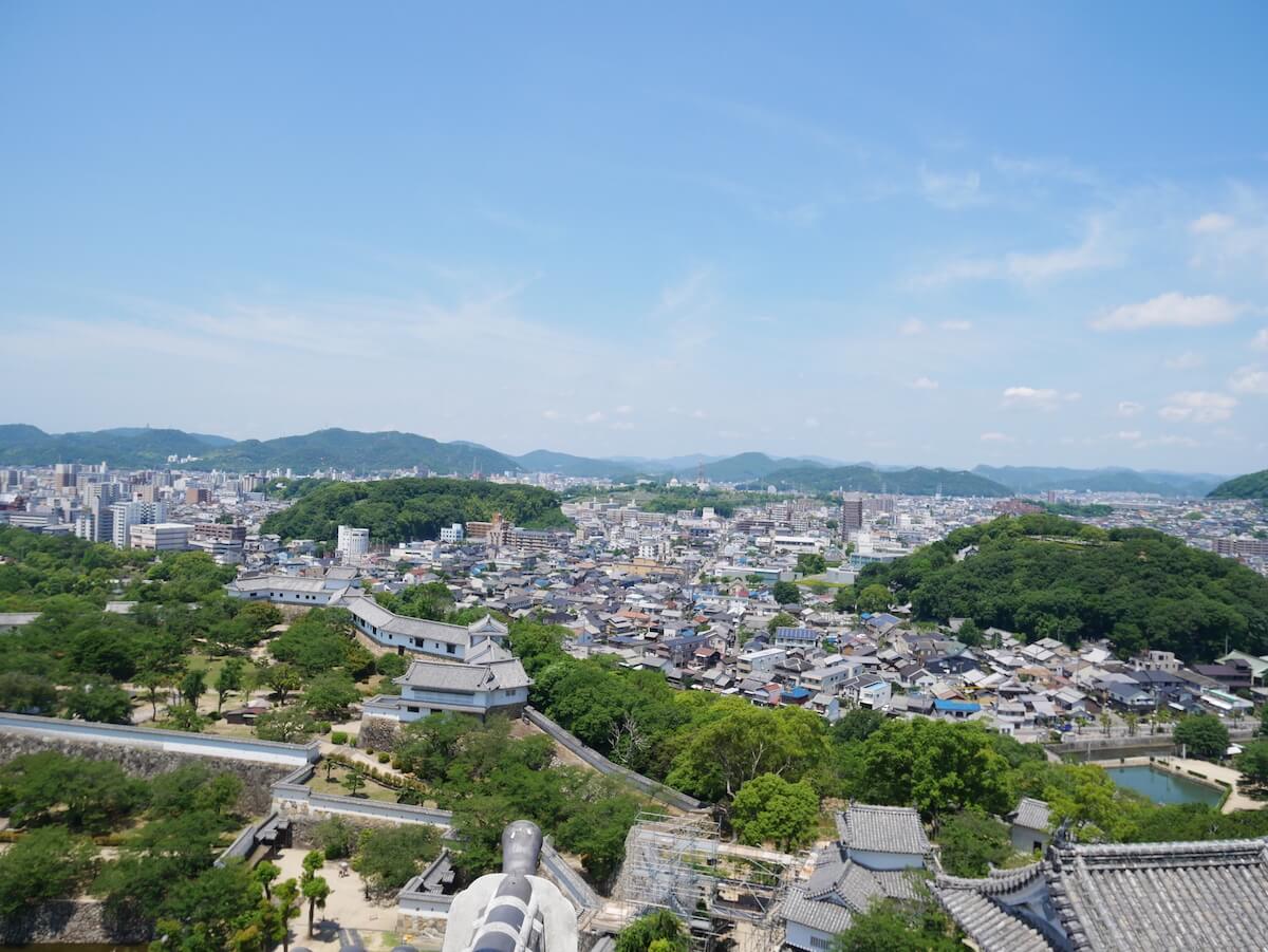 姫路城からの眺望