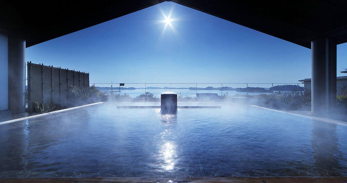 「松島一の坊」の露天風呂