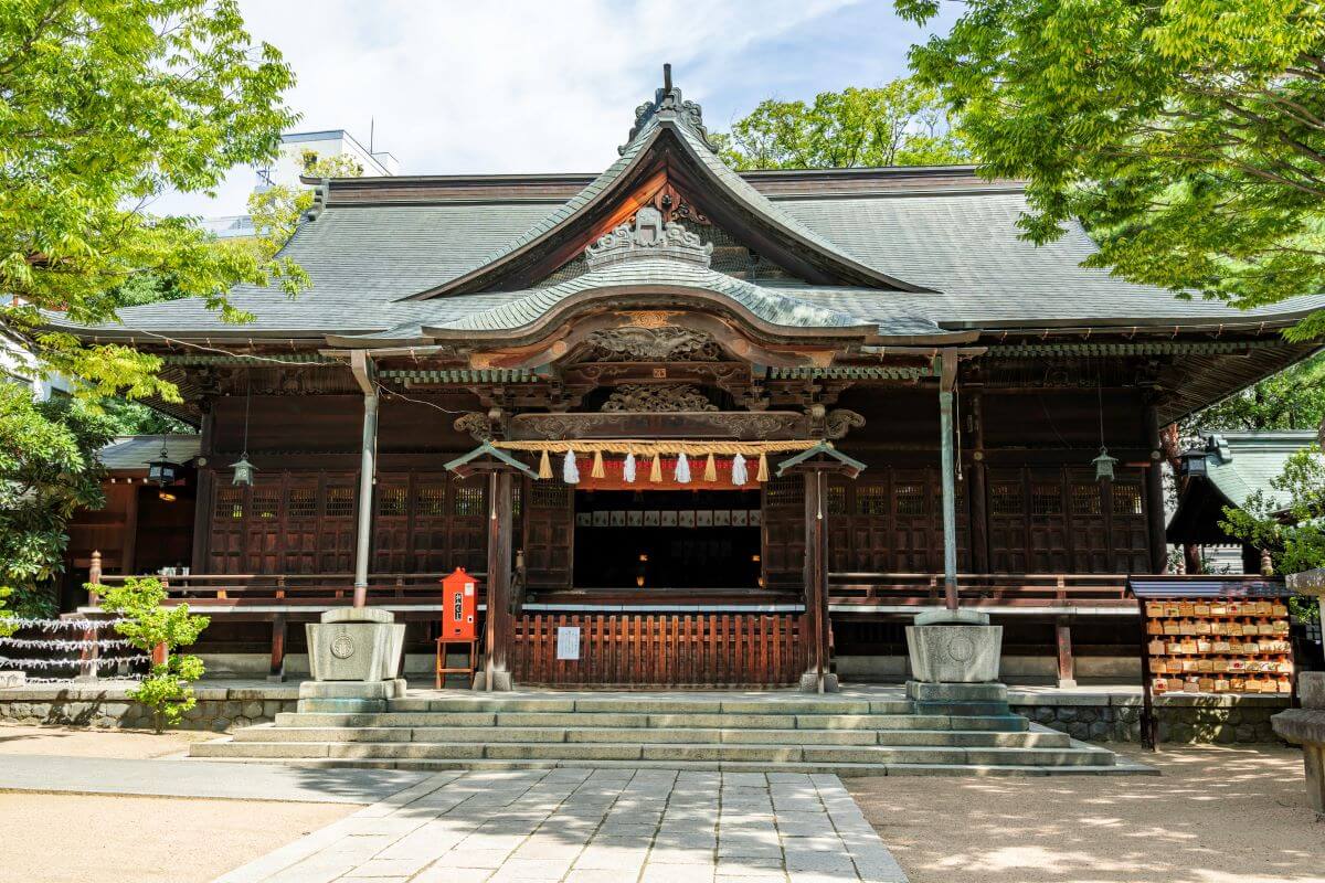 松本観光モデルコース　四柱神社写真