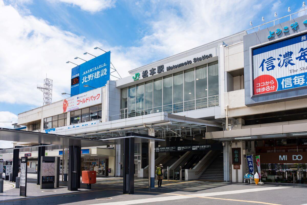 松本観光モデルコース　松本駅写真