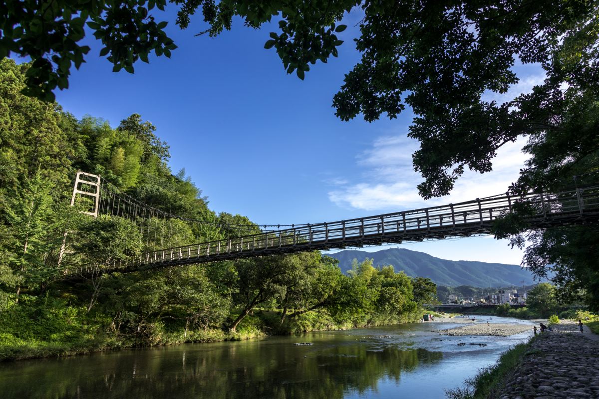 知清川とからりの吊り橋