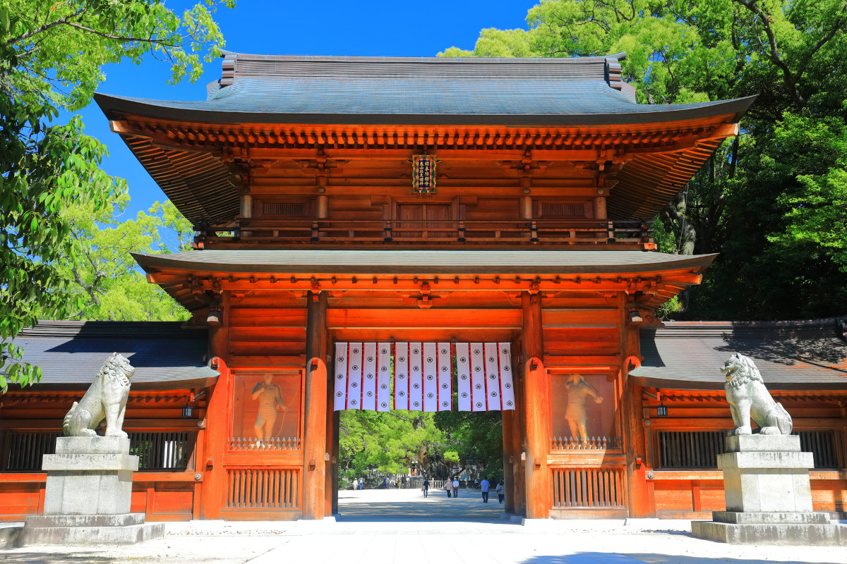 大山祇神社の大きな門