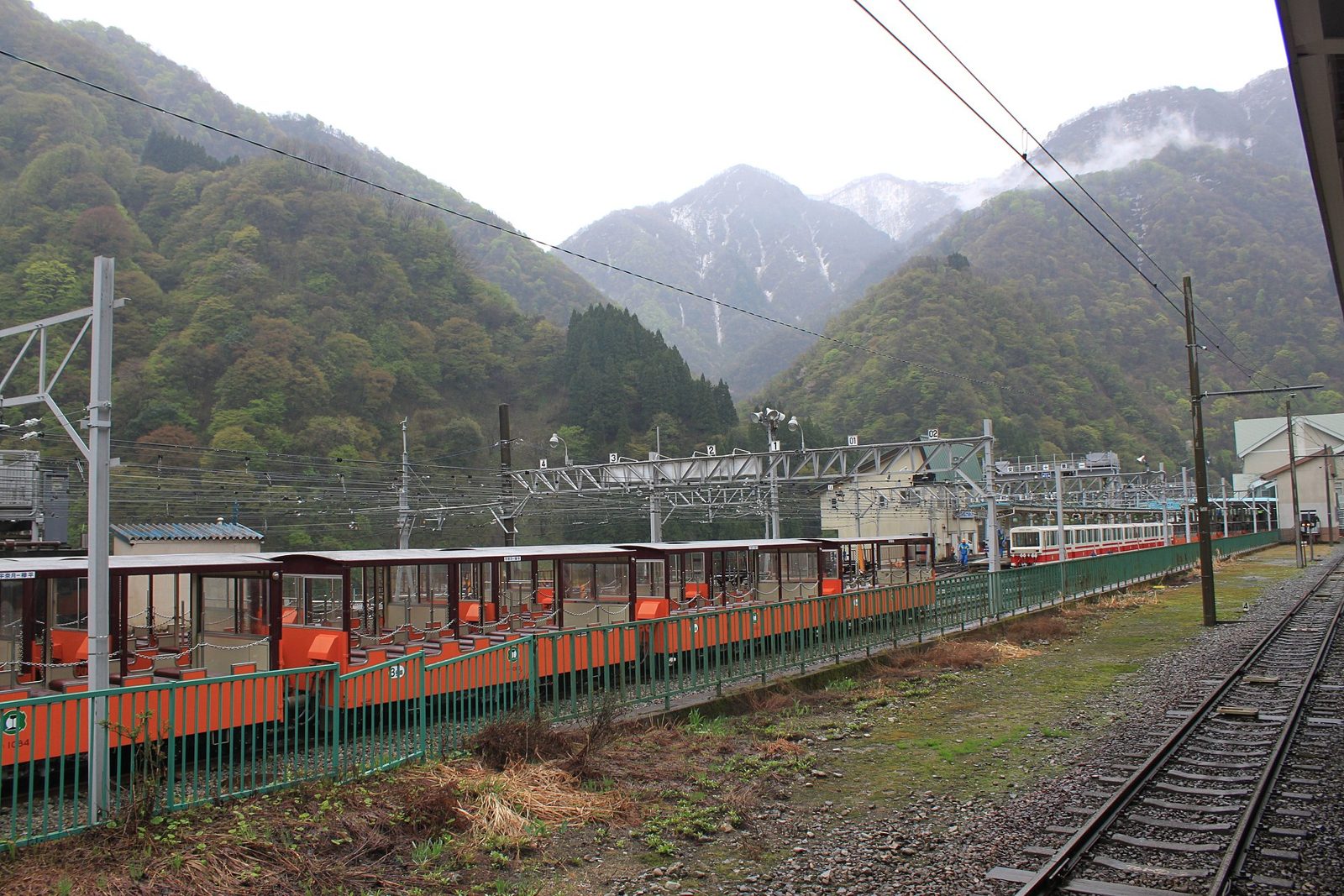 黒部峡谷鉄道のトロッコ電車