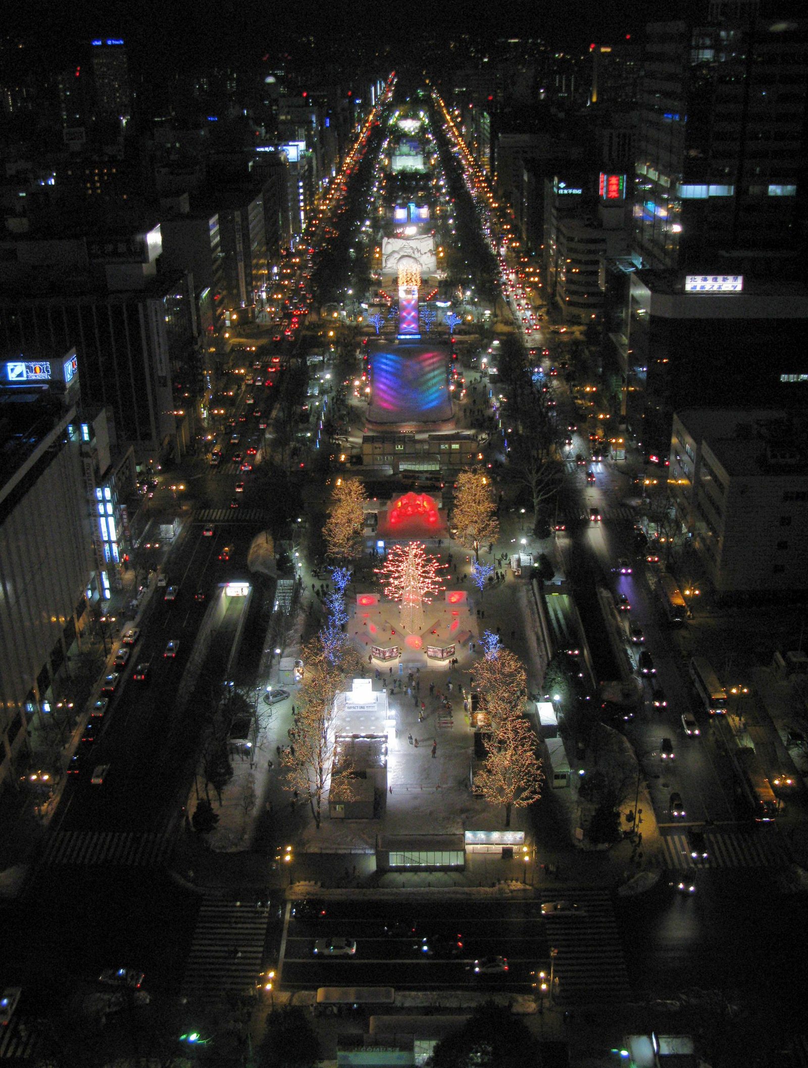 札幌観光モデルコース【2月・1日】雪まつり大通会場と藻岩山夜景・平年最高0.4℃の服装つき行程表