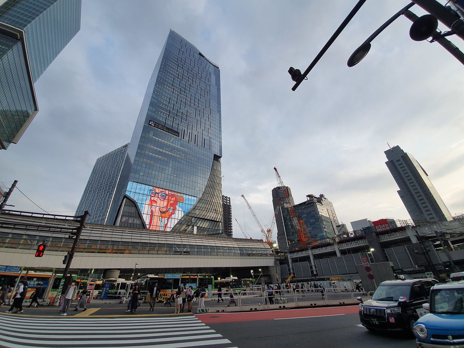 SHIBUYA SKYが入る渋谷スクランブルスクエアの外観
